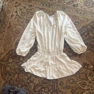 Amanda Uprichard x REVOLVE Charleigh Romper in Ivory Size S